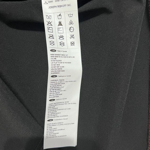 Joseph Ribkoff Mocha Faux Elegant Leather Shirt Dress ButtonUp Ruched Front Sz 6 - Picture 8 of 16